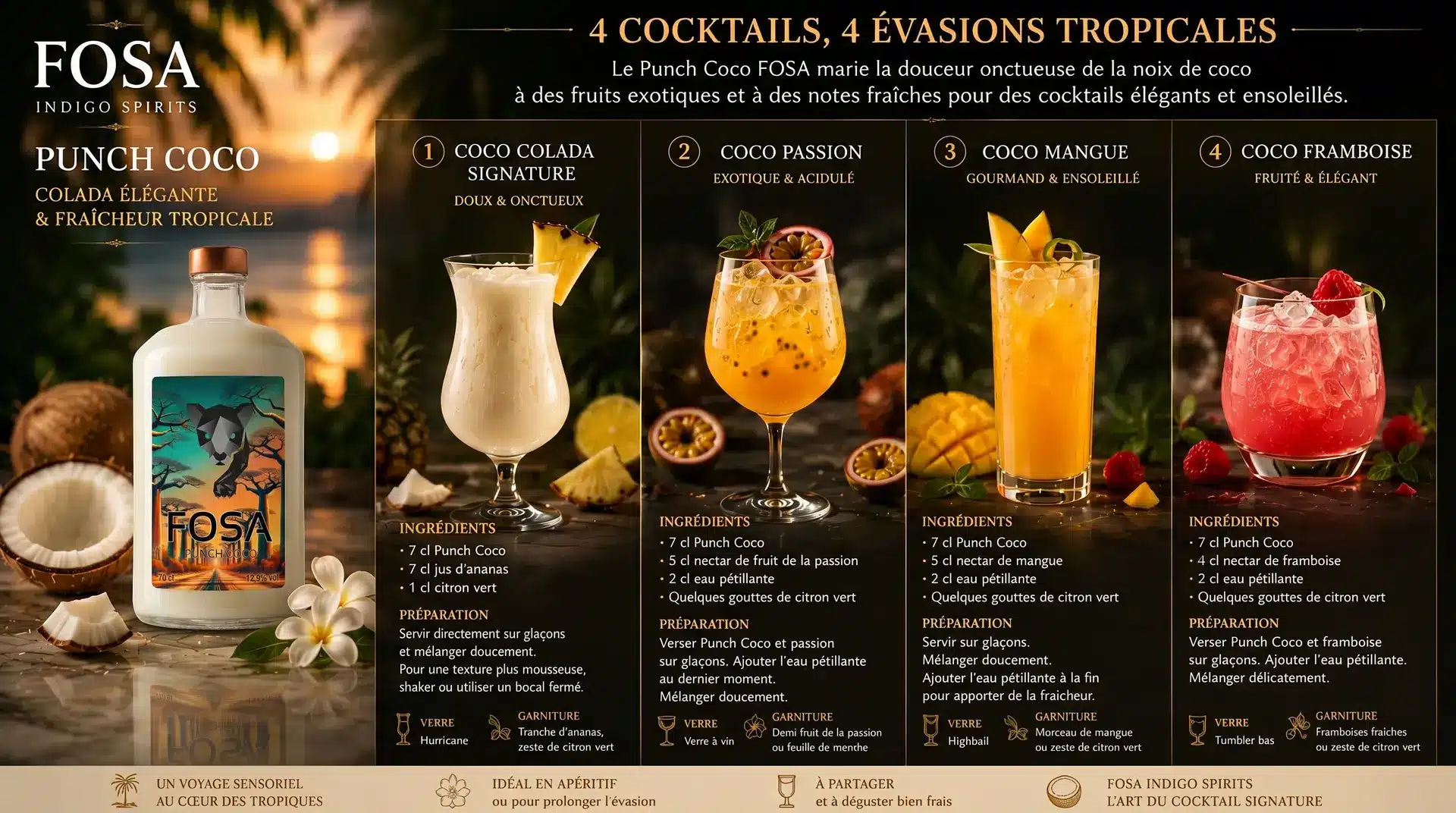 Coconut cocktail punch